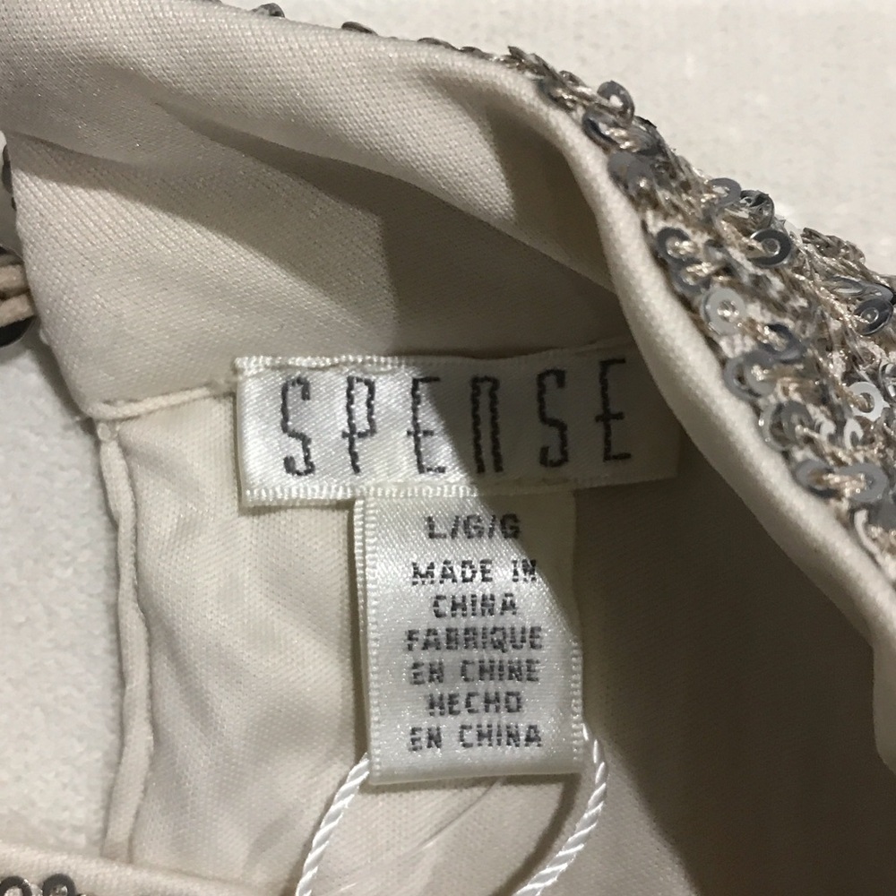 Spense Silver Sequin Blouse New with Tags size Large - Picture 12 of 12